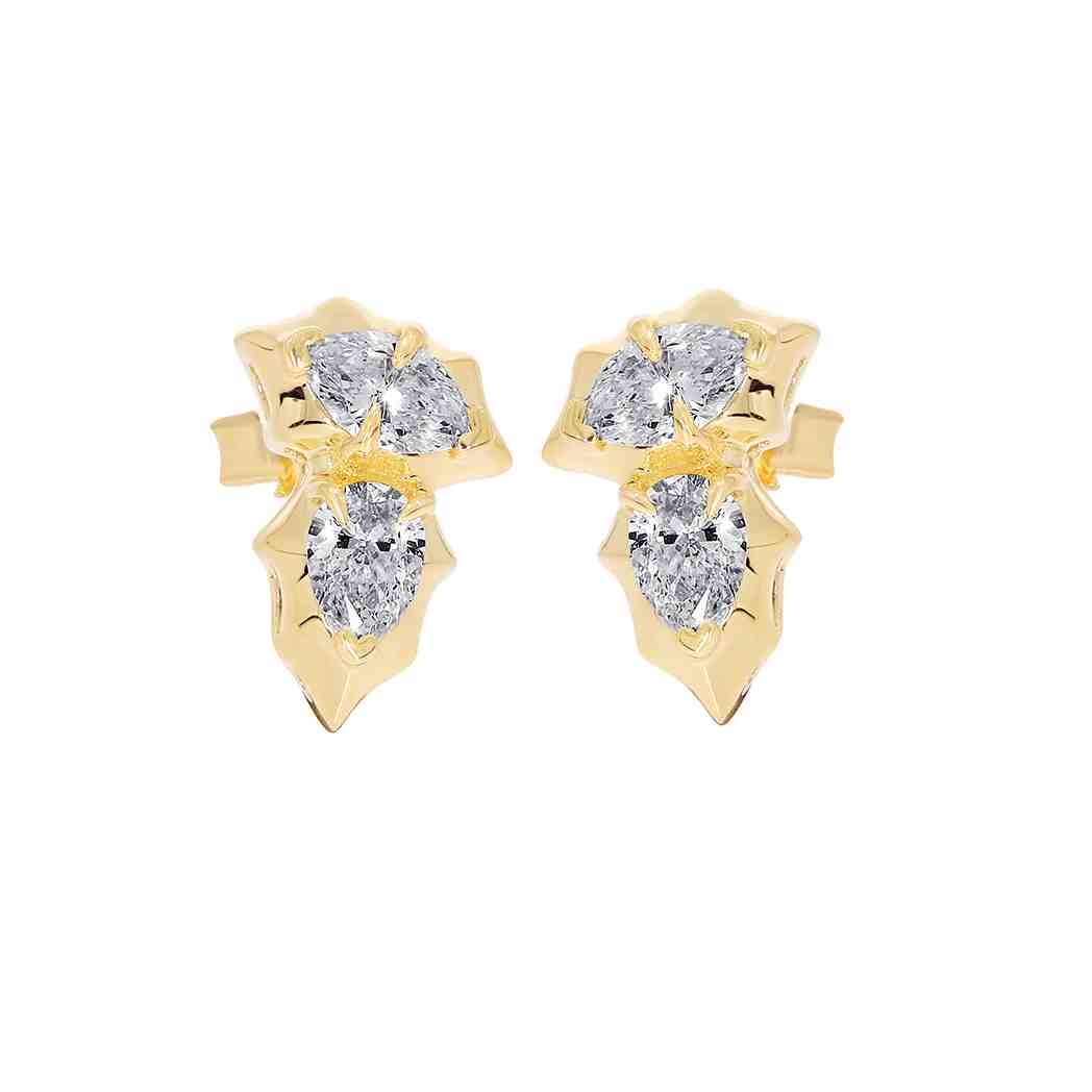 Marquise & Pear Diamond Stud Earrings ER22174A